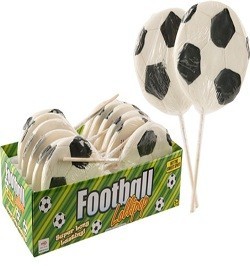 Großer Fußball-Lolli im Display (12 Stk.)