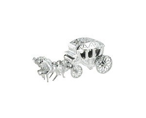 Kleine Deko-Hochzeitskutsche (12 Stk.) - Hochzeitsdeko Großhandel