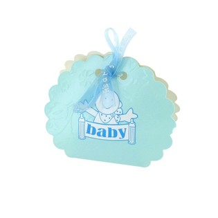 Geburtsverpackung für Gastgeschenke - Blau (12 Stk.)