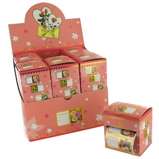 Geschenk- und Kartenaufkleber - Blumen-Motiv (12 Stk.)