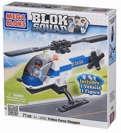 MEGABLOKS BLOK SQUAD POLIZEI-HUBSCHRAUBER - 2433 (1 Stk.)