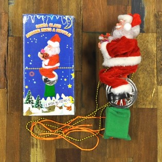 Weihnachtsmann auf Einrad (2 Stk.)