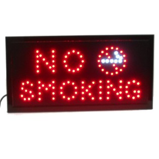 LED-Leuchtschild - NO SMOKING