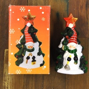 Teelichthalter Tannenbaum mit Figur (4 Stk.)