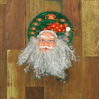 GROSSER WEIHNACHTSMANN KOPF (12 Stk.)