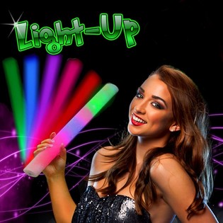 LED-Schaumstoff-Leuchtst&auml;be - Multicolor Party-Stab (25 Stk.)