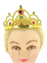 GOLDENE KRONEN MIT BLING-STEINEN (12 Stk.)