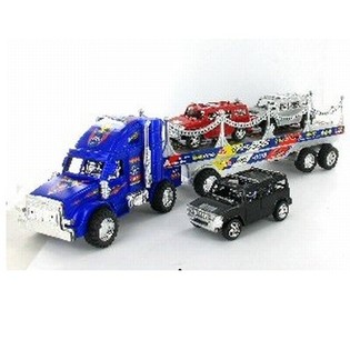 GROSSER AMERIKANISCHER TRUCK MIT 3 AUTOS