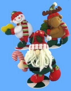 Luxus-Weihnachtsfiguren auf Standfu&szlig; (4er-Set)