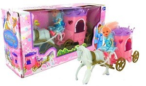 Prinzessinnen-Kutsche mit Pferd - B2B Spielset
