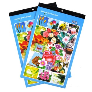 Aufkleber B&uuml;cher MODELL: FLOWERS *** SALE - PASTE NO MORE *** (12st.)!