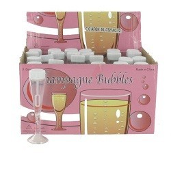 Champagnerglas Seifenblasen (24 Stk.) - Gastgeschenk & Hochzeit