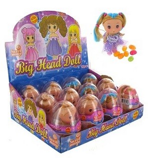Spielfigur mit Süßigkeiten im Ei (12er-Pack)