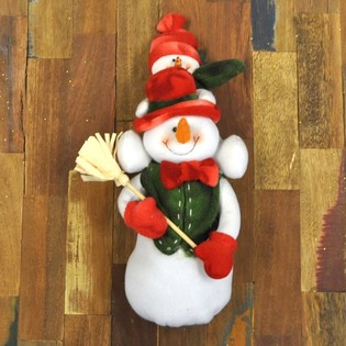 PL&Uuml;SCH-SCHNEEMANN MIT SCHNEEBABY AUF DEN SCHULTERN 38 CM (1 Stk.)