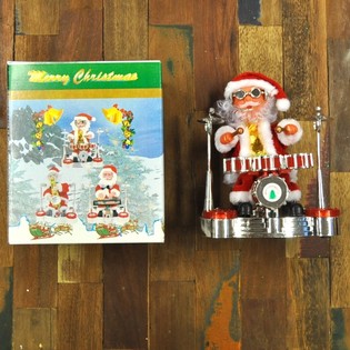 WEIHNACHTSMANN MIT SCHLAGZEUG (2 Stk.)