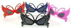 Bling-Bling-Schmetterlingsbrille (12 Stk.)