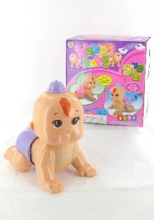 Krabbelndes Baby mit Sound