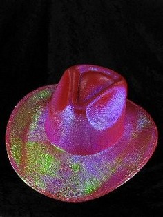 Glitzer-Cowboyhut - Rot