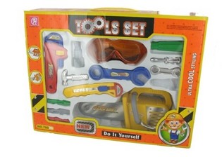 Großes Spielzeug-Werkzeug-Set für Kinder