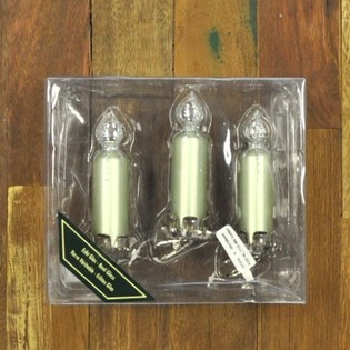 3 Weihnachtsbaum-Deko-Kerzen auf Clip (6er-Pack)