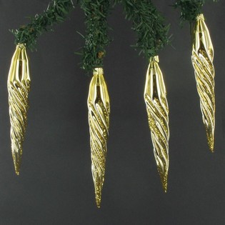 CHRISTMAS Tropfen in BOX GOLD COLOURED (6st.)