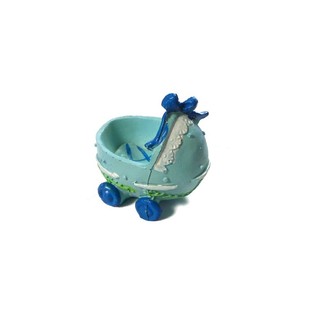 Geburt Tortenaufsatz - Kinderwagen - Blau (2 Stk.)