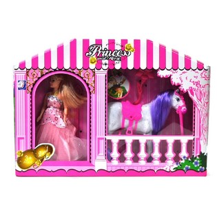 Prinzessin mit Pferd Spielset (2-teilig)