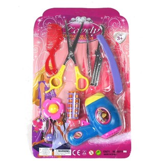 Luxus Friseur-Spielset auf Karte (6-teilig)