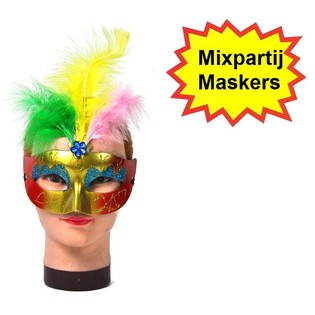 Mixposten Party- & Venezianische Masken (54 Stk.)
