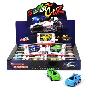 Mini-Rückziehautos im Display (24 Stk.)