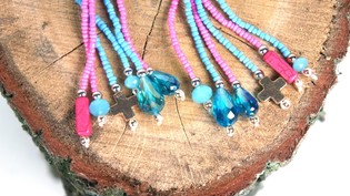 Ibiza-Look Ohrringe (1 Paar) | B2B Modeschmuck