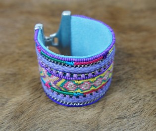 Luxus-Armband Lila (1 Stk.)