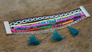 Ibiza Armband 6-lagig Multicolor (1 Stk.)