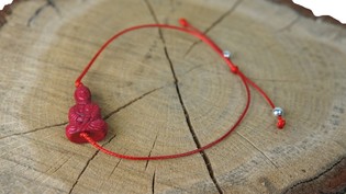 Buddha-Armband Rot (1 Stk.)