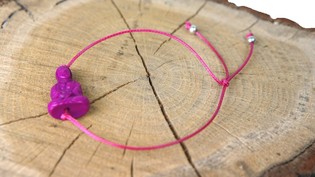 Ibiza Buddha-Armband Aubergine (1 Stk.)