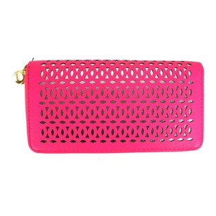 Neon-pinke Geldbörse Ibiza-Style (1 Stk.)