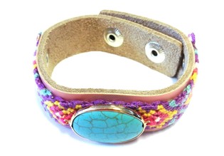Luxus-Armband Pink (1 Stk.) &ndash; Ibiza-Style
