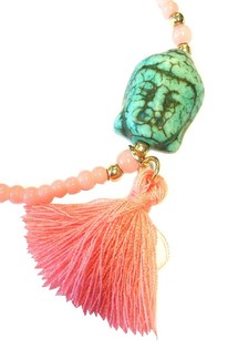 Buddha-Armband Rosa im Ibiza-Style (1 Stk.)