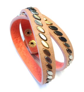 Ibiza-Look Armband Pink (1 Stk.)