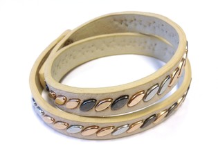 Ibiza-Style Armband Creme (1 Stk.)