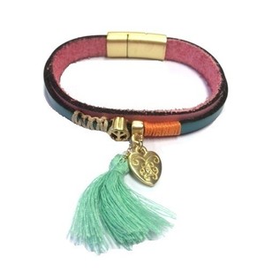 Luxus-Armband Rosa/Türkis (1 Stk.)