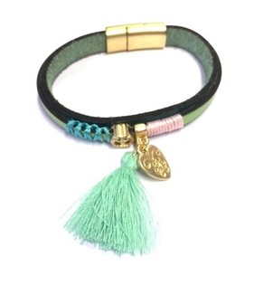 Luxus-Armband Gr&uuml;nes Herz (1 Stk.)