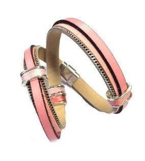 Luxus Ibiza-Style Armband Pink / Rosa (1 Stk.)