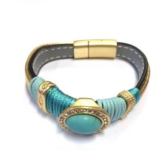 Luxus-Armband T&uuml;rkis / Gold (1 Stk.)