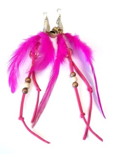 Ohrring Ibiza Style Fuchsia Muschel (1 Stk.)