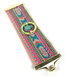 Luxus Ibiza-Look Armband Mehrfarbig Buddha (1 Stk.)