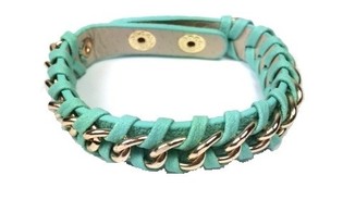 Geflochtenes Armband Mint (1 Stk.)