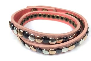 Ibiza-Look Armband Rosa (1 Stk.)