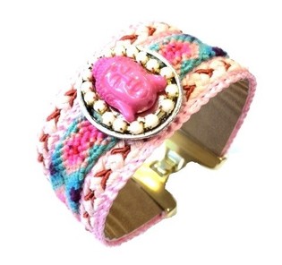 Rosa Buddha Armband (1 Stk.)
