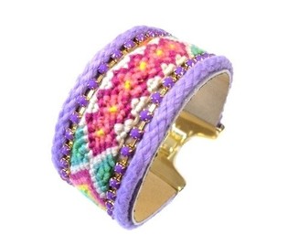 Armband Lila (Ibiza-Style, 1 Stk.)